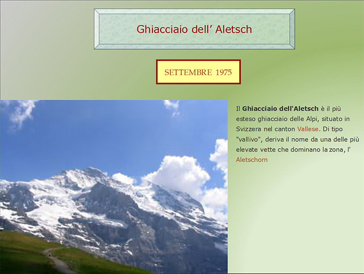 il ghiacciaio dell'Aletsch